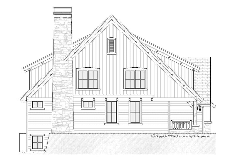 Alpine Craftsman House Plan | SketchPad House Plans